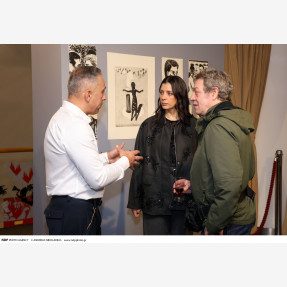 Ίδρυμα Μιχάλη Κακογιάννη.Εγκαίνια έκθεσης "TRISTRATO" του Απόστολου Χαντζαρά